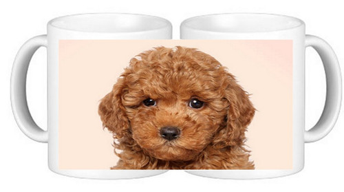 Miniature poodle dog ceramic - poodle,