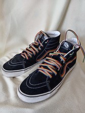 Vans Sk8-HI Pride Rainbow Black & White Mid-Tops 507452 UK 8.5 EU 42.5 Boots