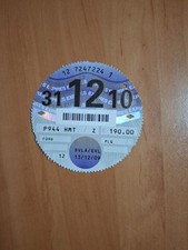 Collectable Genuine Tax Disc