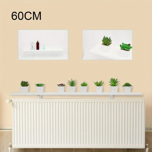60cm white radiator cover - white,