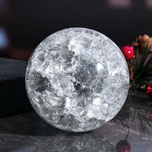 Crystal ice crack balls - ice, quartz