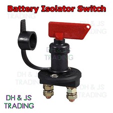 Battery Isolator Switch 100A Continuous @ 12v 500a Cut Off Power Kill Key