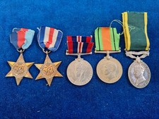 WW2 AND TERRITORIAL EFFICIENCY MEDAL GROUP 7014784 GNR W H HERBERT ROYAL ARTY