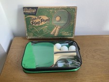 Vintage Ridley’s Table Top Ping Pong In Travel Case With Nets, Bats And Balls