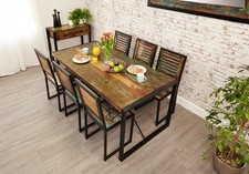 *TABLE ONLY* Baumhaus Urban Chic Reclaimed Wood Dining Table (IRF04B) SRP £395