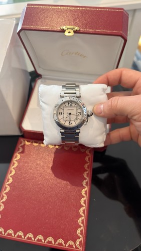 Cartier pasha silver men - silver, men's