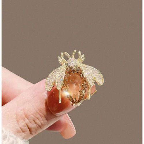 1pc crystal bee brooch pin - 1pc,