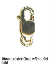 9ct Gold 10mm Lobster Clasp
