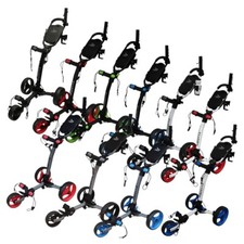 Axglo TriLite Golf Trolley 3 Wheel Push Cart + FREE £59.98 Accessory Pack