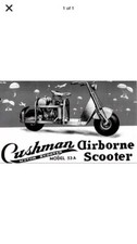 TIN SIGN “Cushman moto