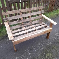 garden bench recycled pallet used
