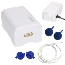 Quiet Aquarium Air Pump Fish Tank Pump Single/Twin Outlet Valve + Accessories