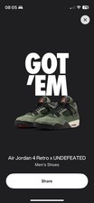 Nike Jordan 4 Retro Undefeated