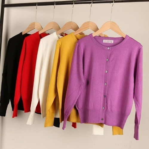 Cardigan short knitted - short,