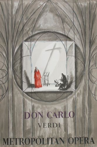 Vintage verdi don carlo opera - verdi,