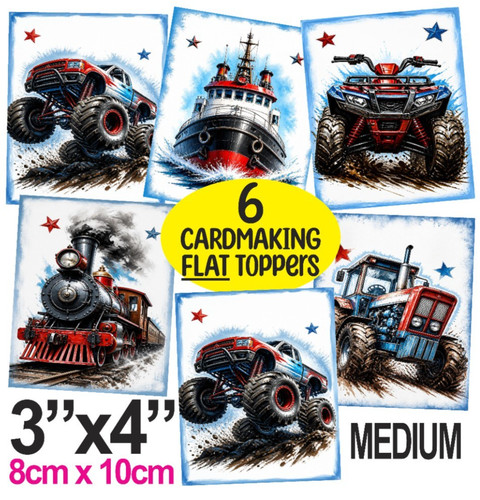 Vehicle card toppers - vehicle,