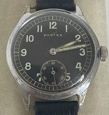 Original WW2 German Military Watch Protex Serviced Fully Working Condition D U