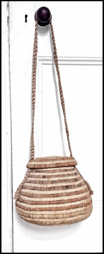 Vintage handmade coil woven - coil,
