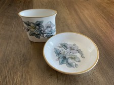 Vintage Royal Worcester Bone China Mantelpiece Set In Sylvia Pattern