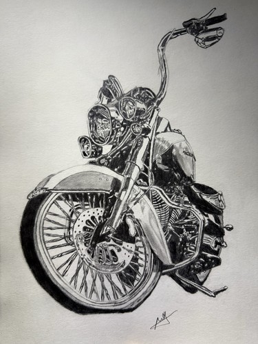 Signed original realism pencil - realism,