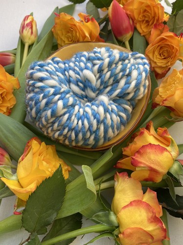 100g white and blue chunky - blue,