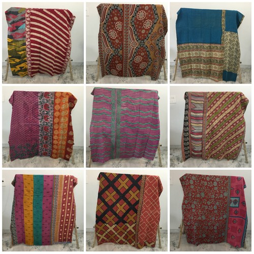 Indian handmade vintage quilt - indian,