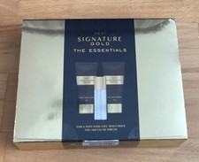 Next Signature Gold Essentials Gift Set - 10ml Eau de Parfum EDP Body Wash Etc