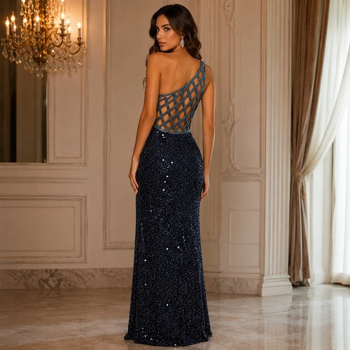Scala navy beaded sequin one - scala,