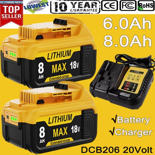 For dewalt 18v battery - 2x,