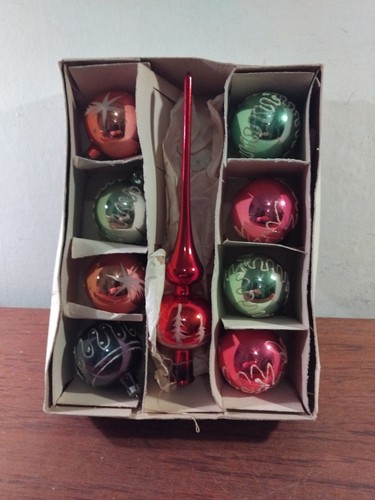 Vintage old glass christmas - vintage,