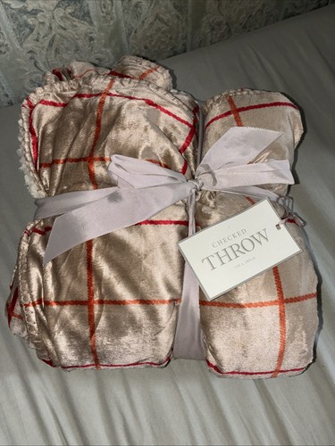 Dunelm printed check - printed, fleece