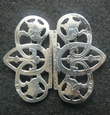 Silver nurses buckle antique