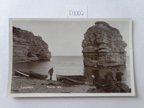 Ladram bay postcard - bay,