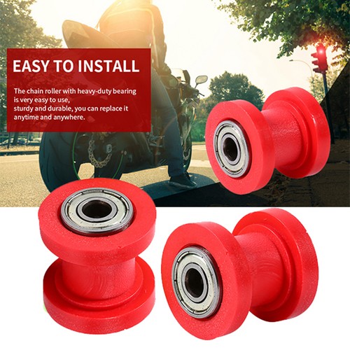Red 8mm chain - 8mm, roller