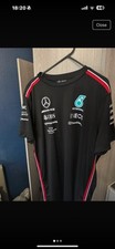 Mercedes F1 T Shirt Extra Large Mens Short Sleeve Black Tommy Hilfiger Formula 1
