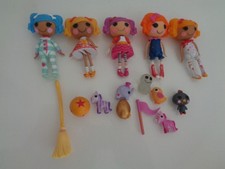 lalaloopsy mini dolls x 5 with some accessories