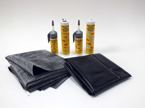 Gold label pond liner - label,