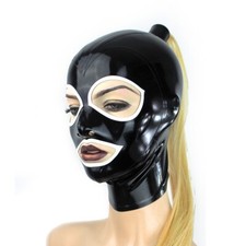 Latex Hood with Wig Rubber