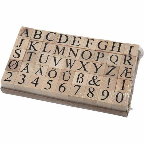 Mini wooden rubber stamp - mini,