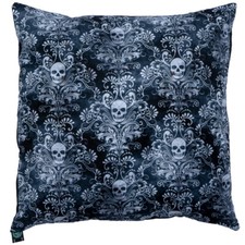 Filigree Skull Cushion Cover Decorative Case fits 18" x 18"  Halloween