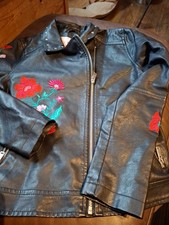 Kids Faux Leather Jacket 11-12years