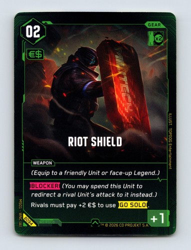 Cyberpunk tcg riot shield - tcg,