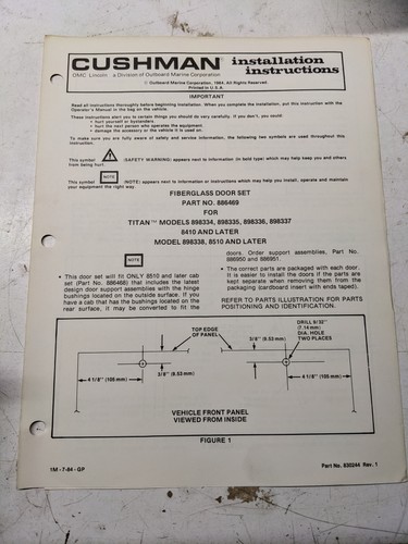 Cushman installation - cushman,