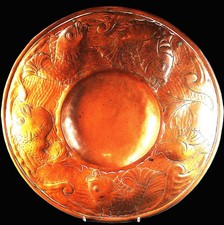 FINE, LARGE HAND WROUGHT NEWLYN ARTS & CRAFTS COPPER REPOUSEE SHALLOW DISH