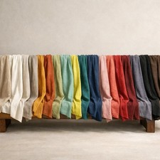 Washed Linen Look Fabric 70%