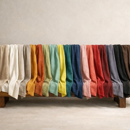 Washed linen look - look, fabric