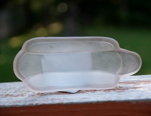 Frosted rose glass banana - rose,