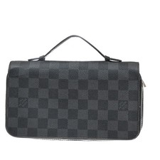 LOUIS VUITTON Zippy XL Long Wallet Travel Case Damier Graphite BK N41503 86KA880