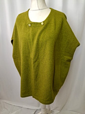 Monsoon Knit Poncho Vest Olive