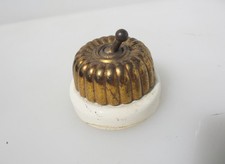 Antique brass ceramic light - brass,